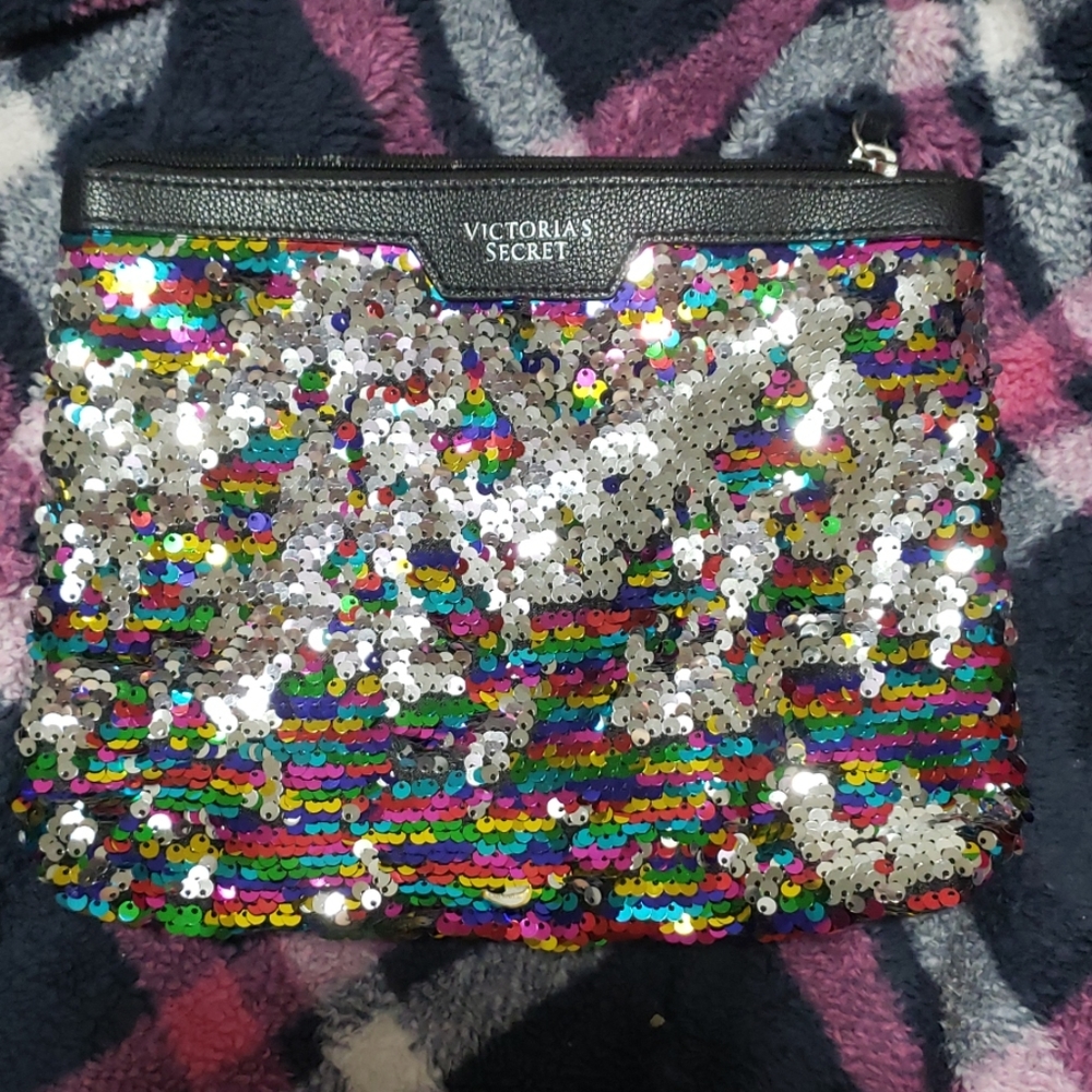 Victoria Secret Sequin Makeup Bag